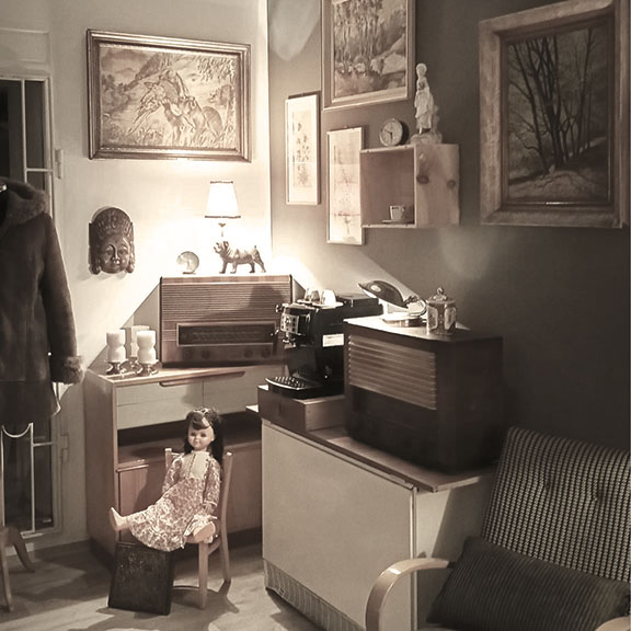 interier antikvariatu